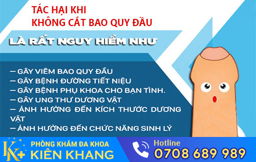 Không cắt bao quy đầu gây nhiều biến chứng nguy hiểm
