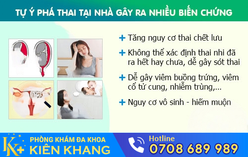 Tự ý phá thai tại nhà gây ra nhiều biến chứng nguy hiểm